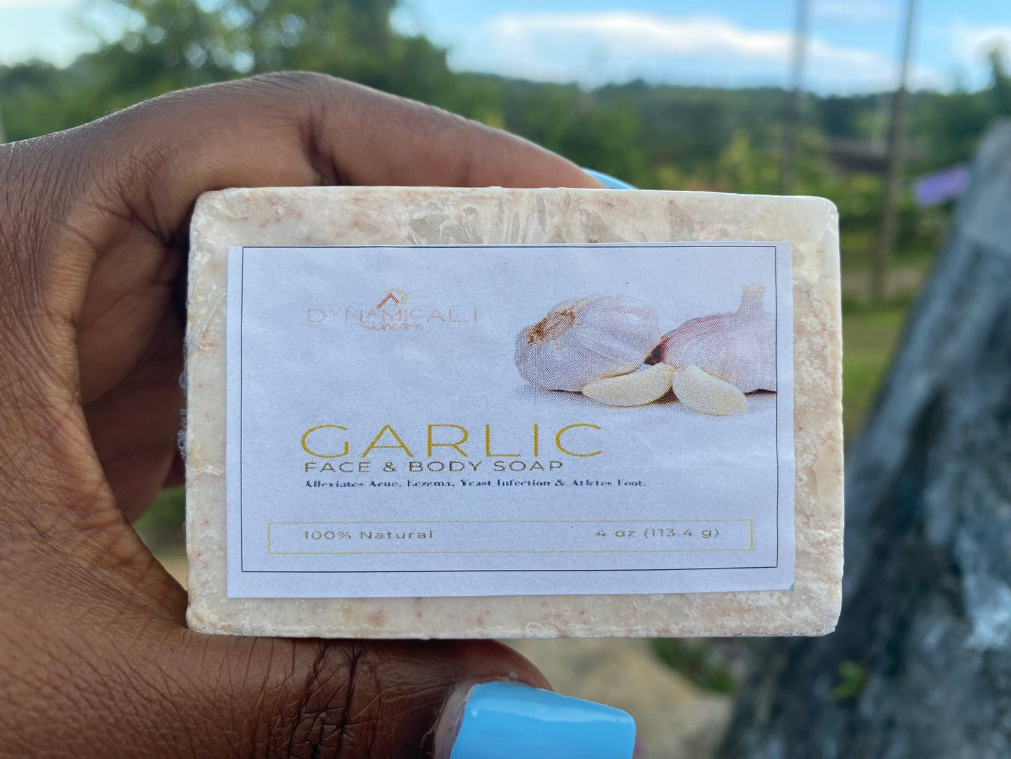 Garlic Face & Body Soap Bar